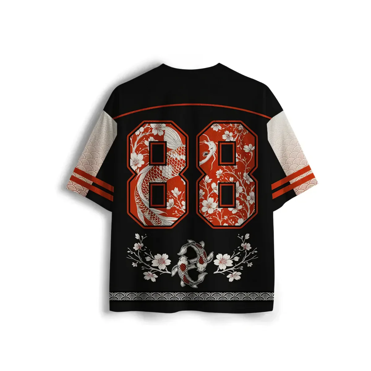 Jersey oversized Koi y sakura Back